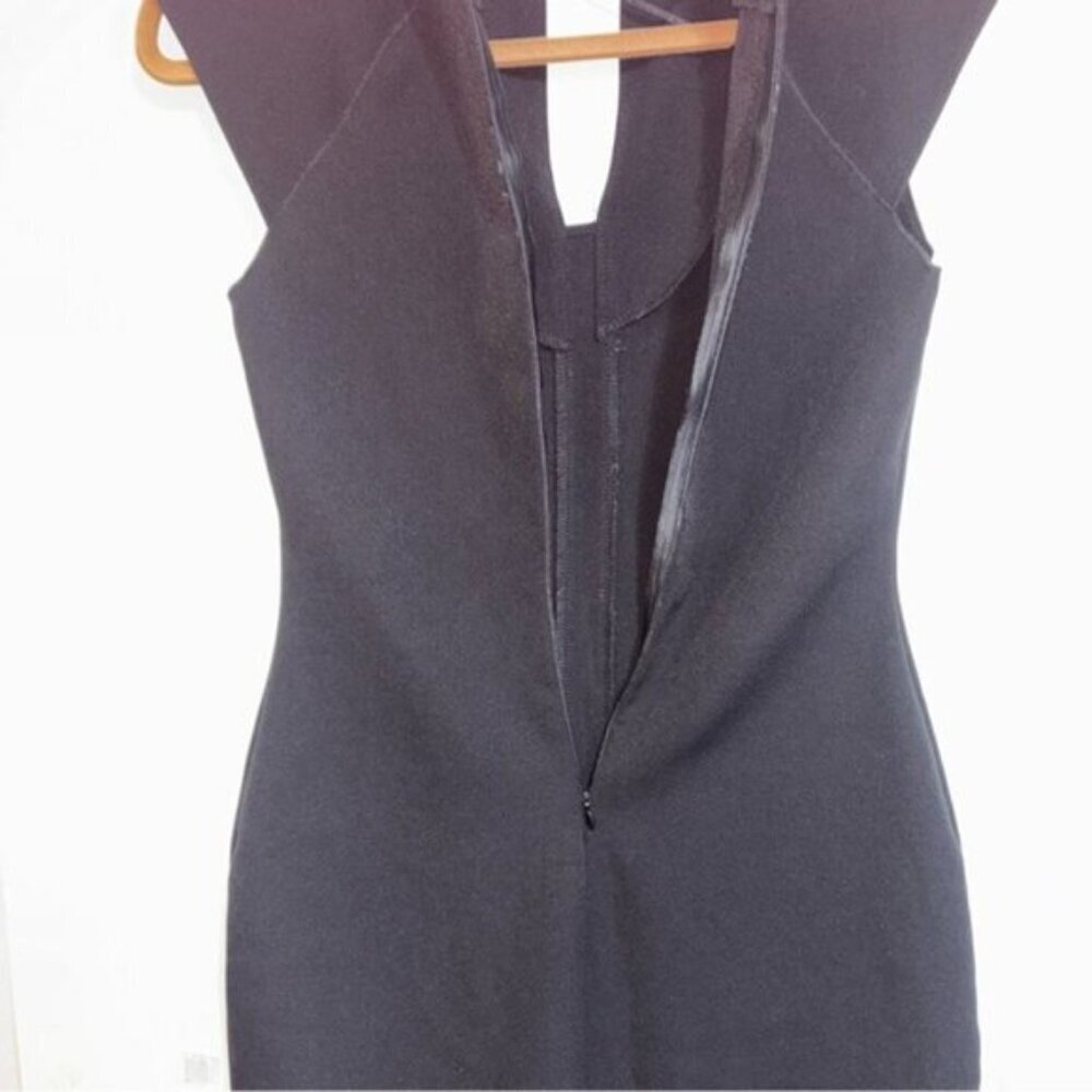 💐Zara Women's Black Knee Length Slip Dress Small - Picture 6 of 8
